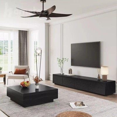 میز تلویزیون مینیمال باکس زمینی | MDF و ملامینه ضد خش | دکومیز