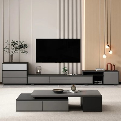 میز تلویزیون مینیمال متحرک سهند | MDF پاک‌چوب | دکومیز