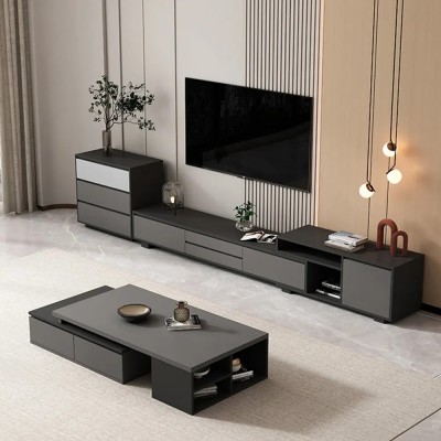 میز تلویزیون مینیمال متحرک سهند | MDF پاک‌چوب | دکومیز 2