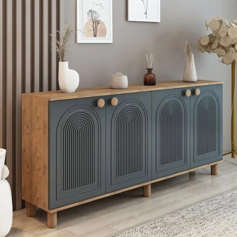 خرید کنسول مدرن مدل رومی  | MDF درجه یک با پایه چوب راش| دکومیز