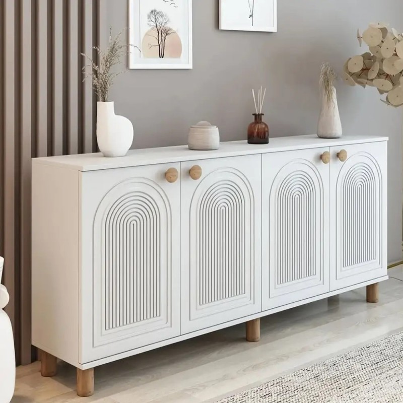 خرید کنسول مدرن مدل رومی  | MDF درجه یک با پایه چوب راش| دکومیز