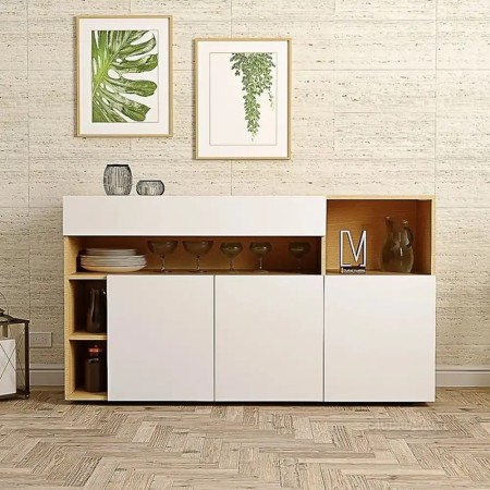 خرید کنسول مینیمال پرنیا | MDF ضدخش با درب مگنتی لمسه – قیمت و مشخصات