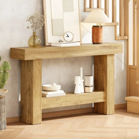 خرید کنسول مدرن مینیمال  | میز کنسول MDF روکش چوب راش | دکومیز