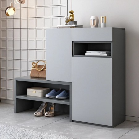 خرید جاکفشی مینیمال | جاکفشی MDF روکش ملامینه ضد خش | دکومیز