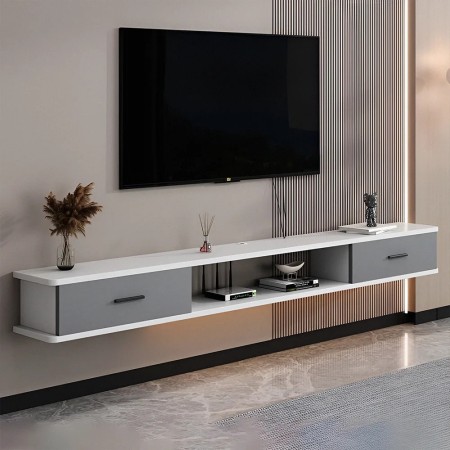 خرید میز تلویزیون دیواری مدل دکووال 220 | میز TV مدرن MDF | دکومیز