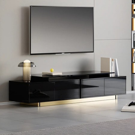 میز تلویزیون پازلی مدل الماس | های‌گلاس متحرک و جادار| دکومیز